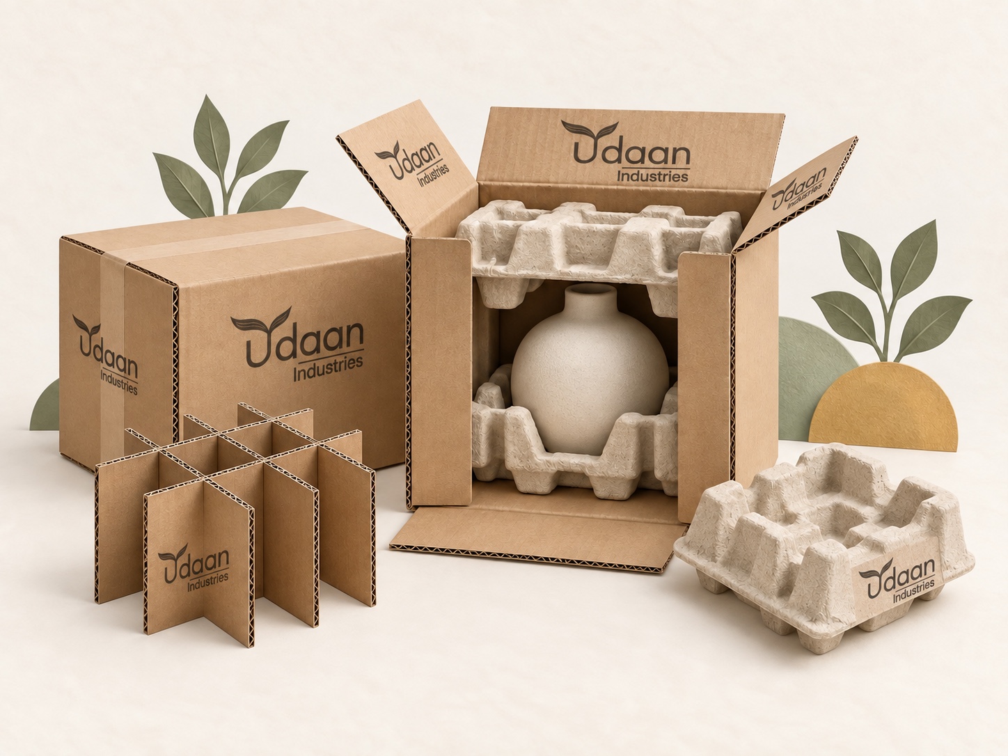 Protective packaging made from paper